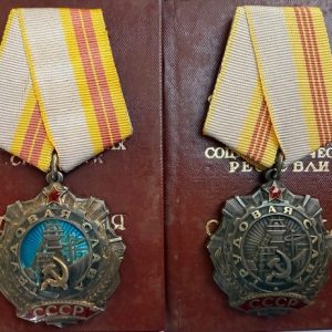 USSR. Documented Group to Berezan P. P. Orders of Labor Glory 2nd + 3rd class, 1970-80s.