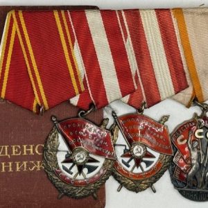 Documented Group to engineer-colonel Bochkov A. K. with 2 orders of Red Banner and order Badge of Honor.