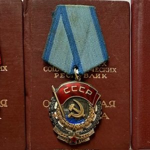 USSR. Documented Group to Putarashvili V. V. Order of October Revolution + 2 orders of Labor Red Banner.